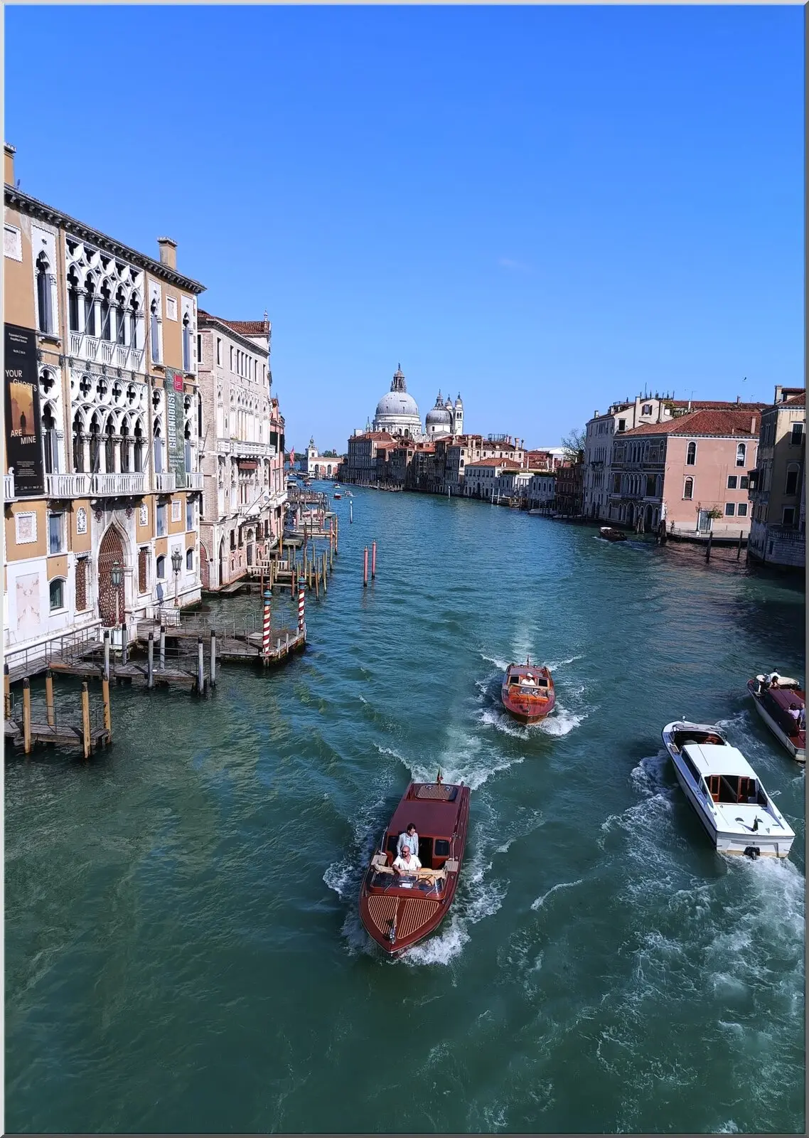 Postkarte mit Venedig schönes Motiv Wasser Boote A6 Postkarte mit Venedig schönes Motiv Wasser Boote
